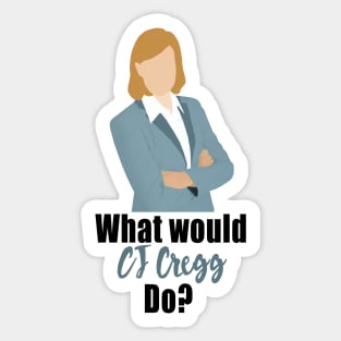 what would cj cregg do Sticker
